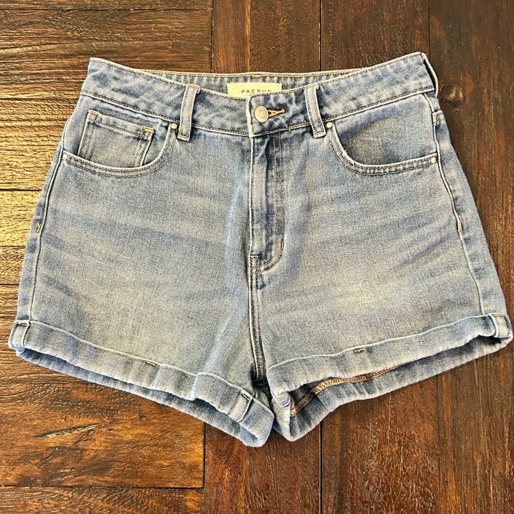 PacSun Mom Light Blue Denim Shorts
